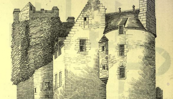 earlshall from SE, Macgibbon and Ross p284