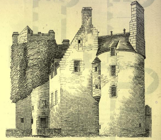 earlshall from SE, Macgibbon and Ross p284