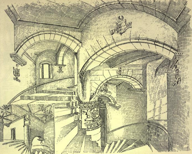 fyvie castle staircase views