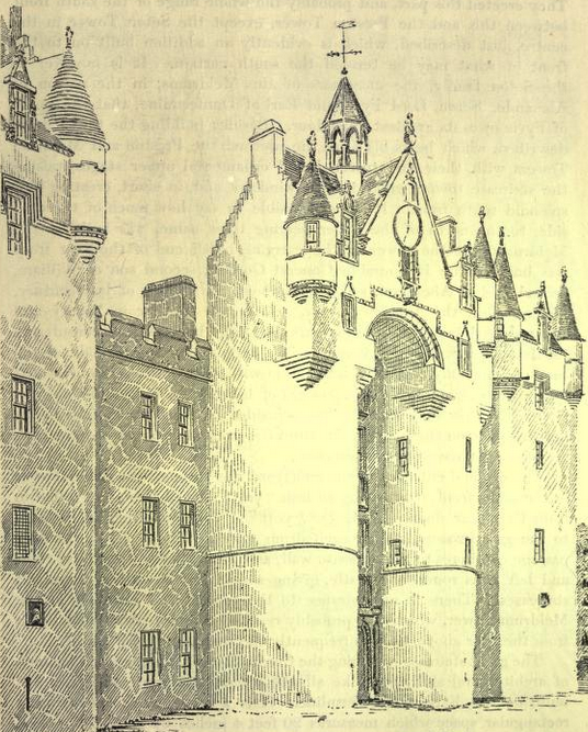 fyvie castle view from SW