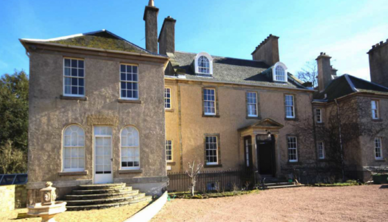 kincaple house (central building is original left wing is late 1920s